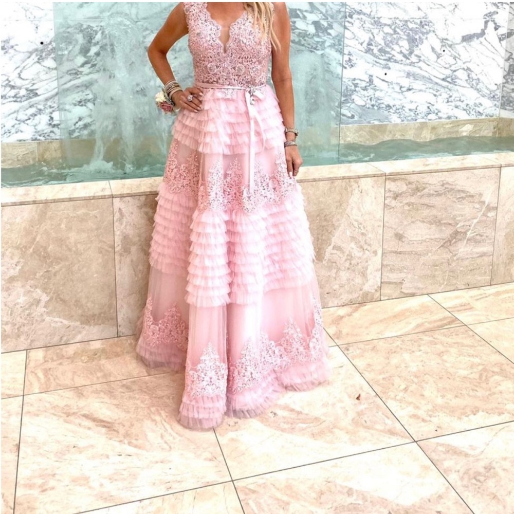 Light pink maxi dress